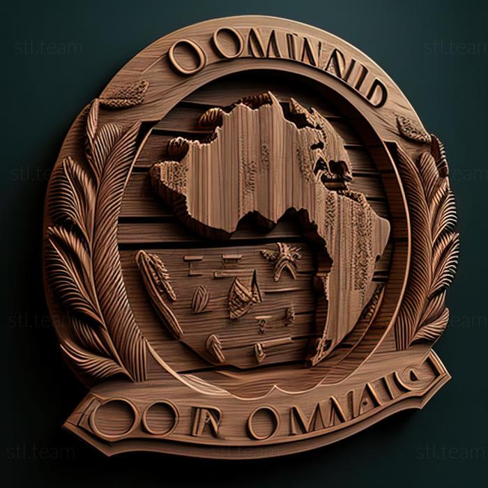 3D model Dominica Commonwealth of Dominica (STL)